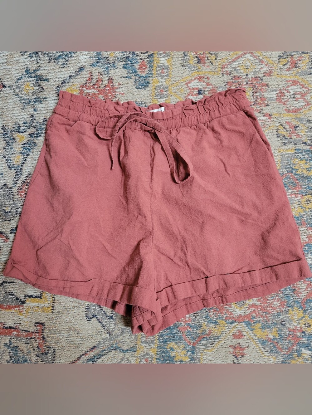 Natural Life Pink Elastic Waistband Shorts